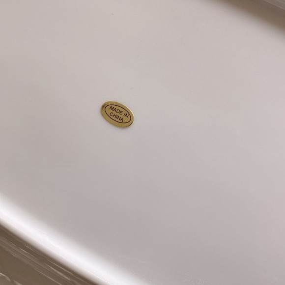 🌹Sue Zipkin rectangular ceramic serving platter, Mosaic trim, Hot peppers 7x11” - Picture 5 of 14